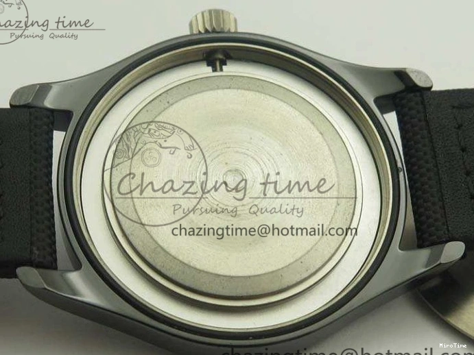 MIROTIME 1231 HighQuality Mark XVIII LAUREUS IW324703 Black Ceramic MKF Best Edition On Black Nylon Strap A 7218